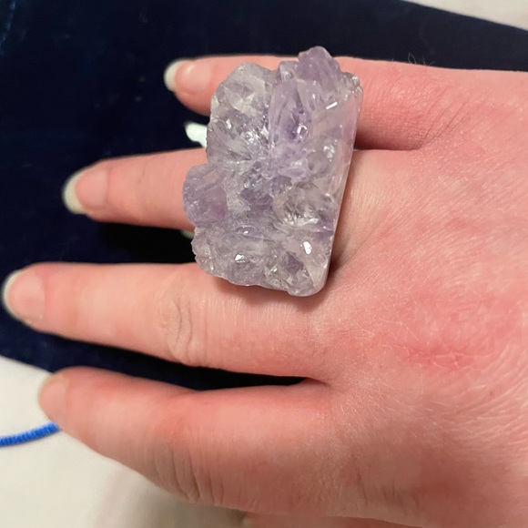 New OOAK Special Edition Autumn Winds Amethyst Gemfire Ring by hespera (size 6) - Picture 2 of 12